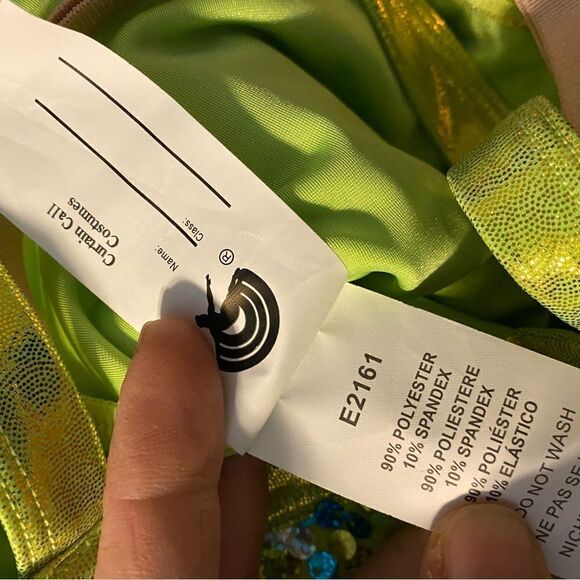 Curtain Call Dance tinker bell Costume Blue green dress tutu E2161 child SC - Picture 9 of 11